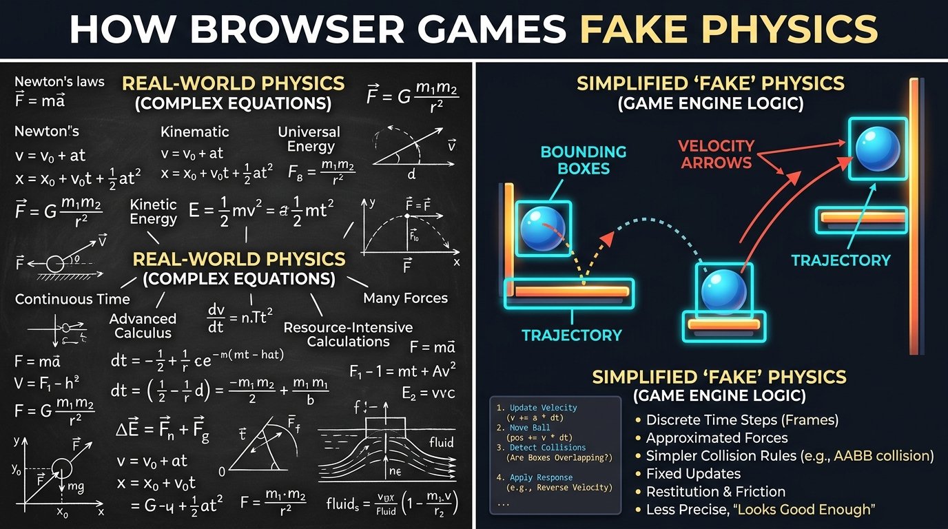 How Browser Games Fake Physics (And Why It Matters)