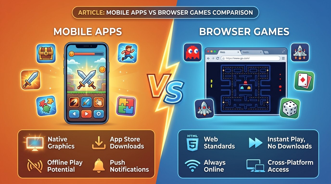 Mobile Apps vs. Browser Games: Which is Actually Better?